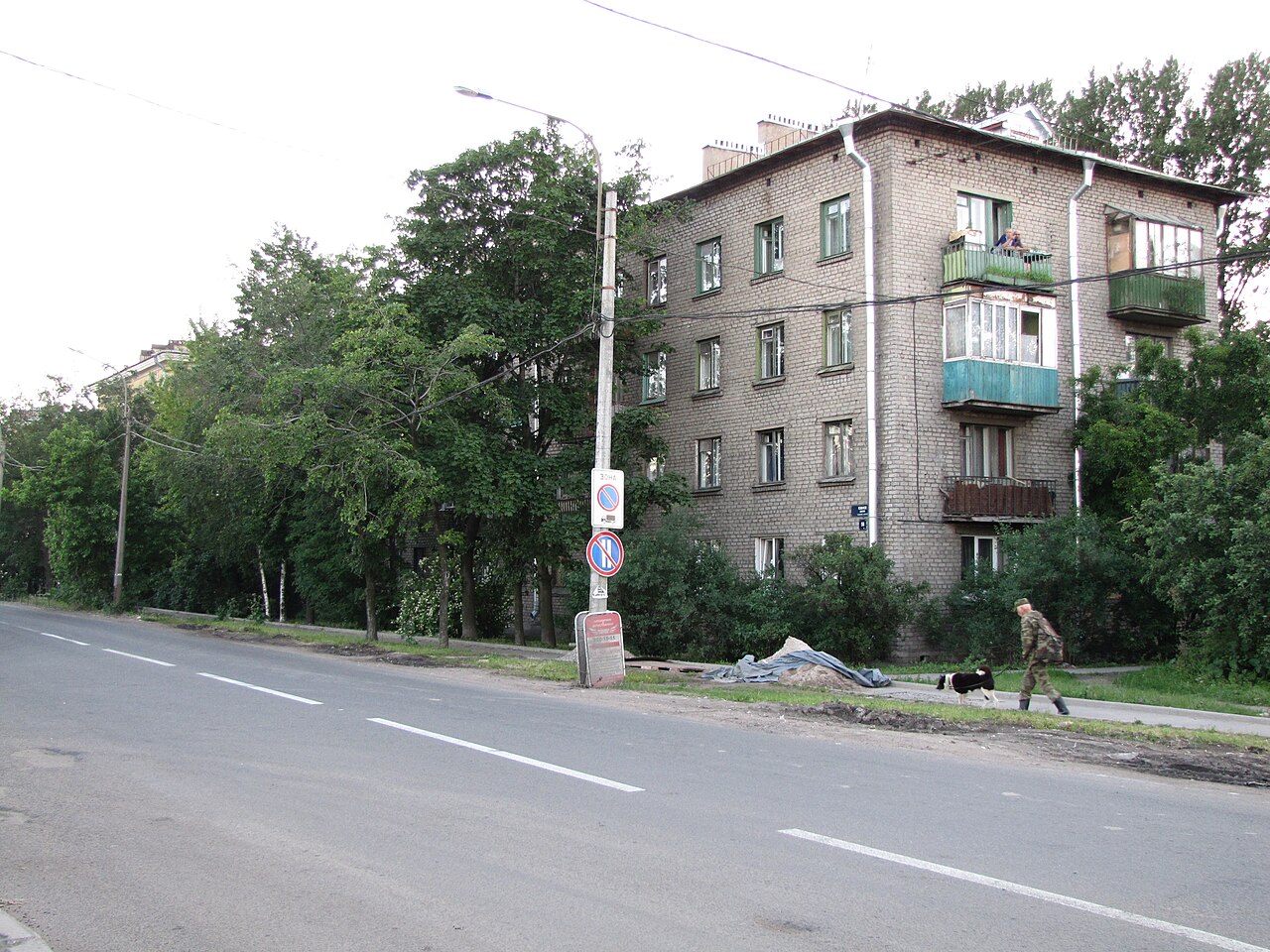 Южное шоссе, жилая застройка вдоль дороги