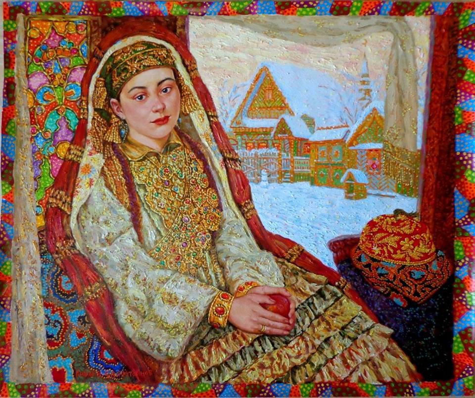 Женщина в татарском национальном костюме (живопись)