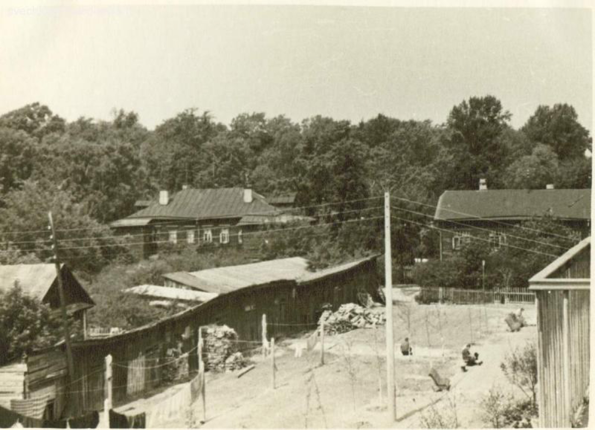 Деревянная застройка дворы откос 1960-е