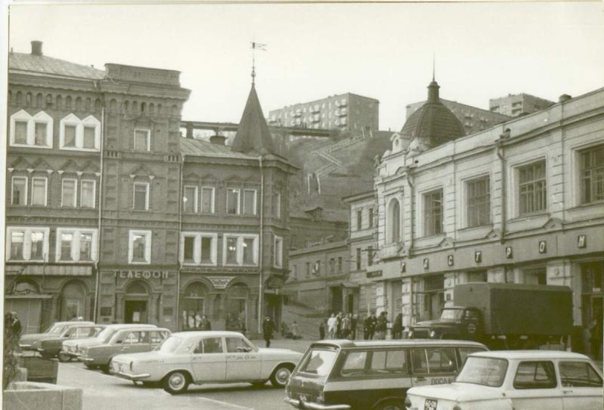 Площадь Минина башня Кремля 1970-е