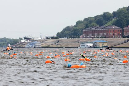 Соревнования по плаванию на открытой воде в Нижнем Новгороде
