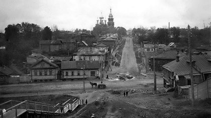 Нижний Новгород. Улица Трудовая. Вид на Спасскую гору